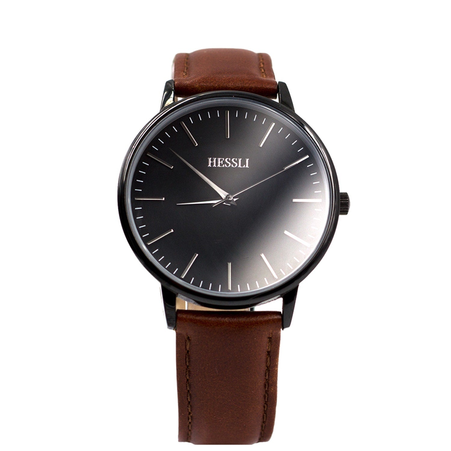 HESSLI Heren Horloge Simplista Brown